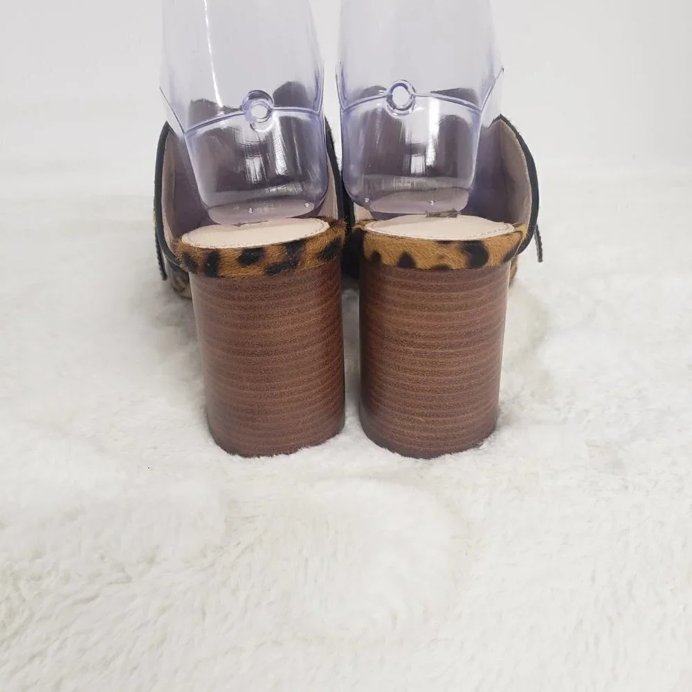 Louise Et Cie Kimba Sandals Brown Leopard Fur 8.5